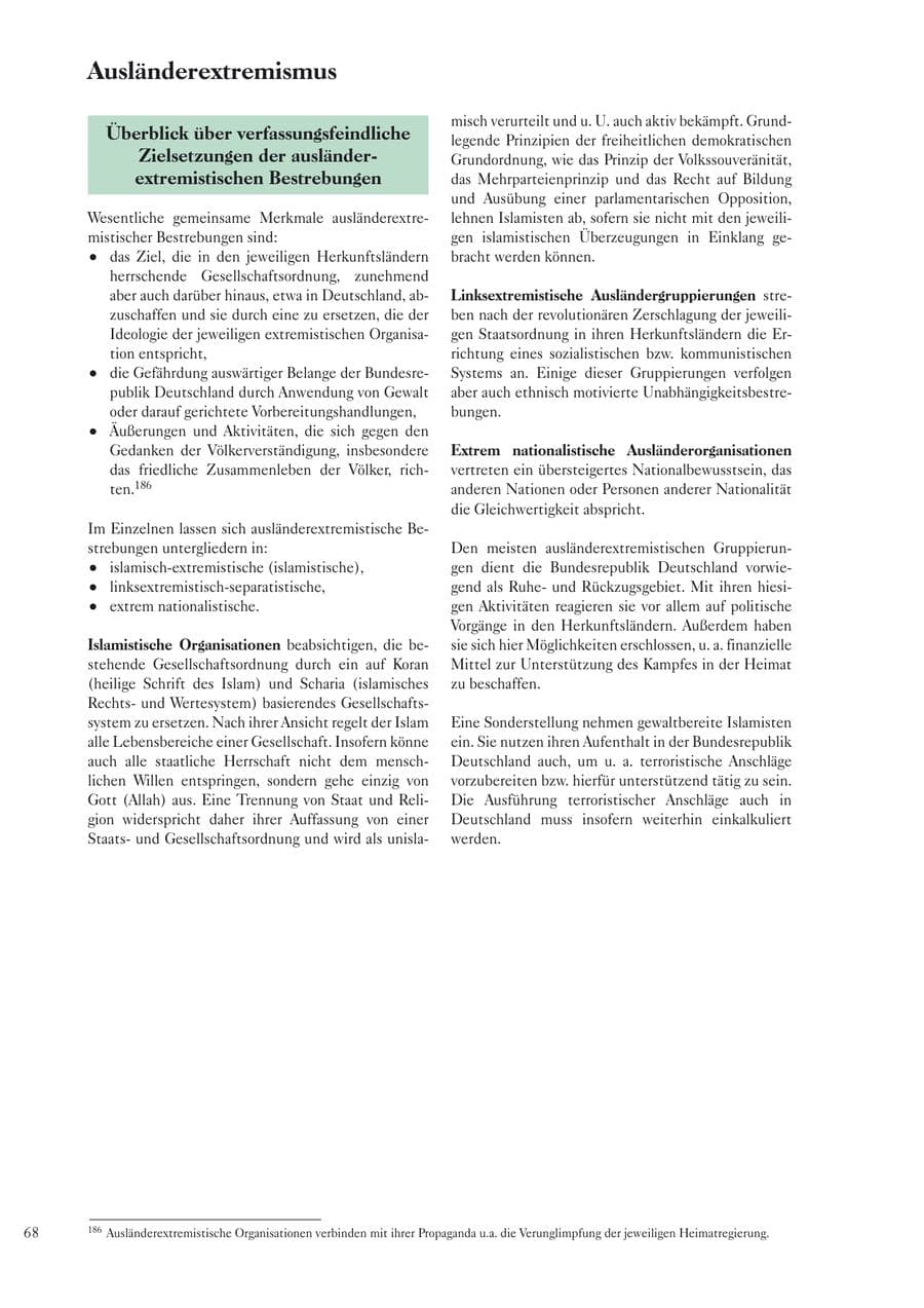 Seite 70 des Verfassungsschutzbericht 2005 Sachsen