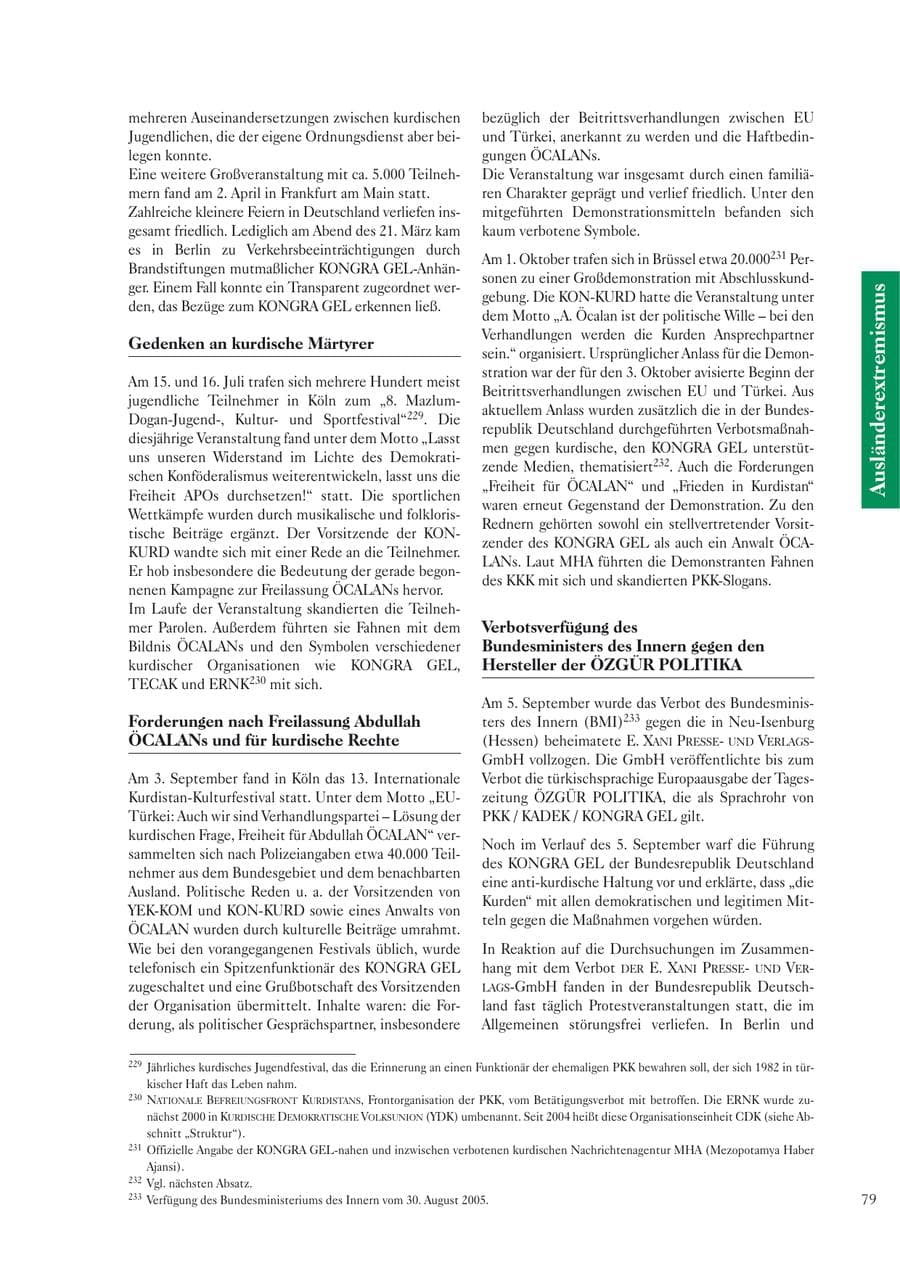 Seite 81 des Verfassungsschutzbericht 2005 Sachsen