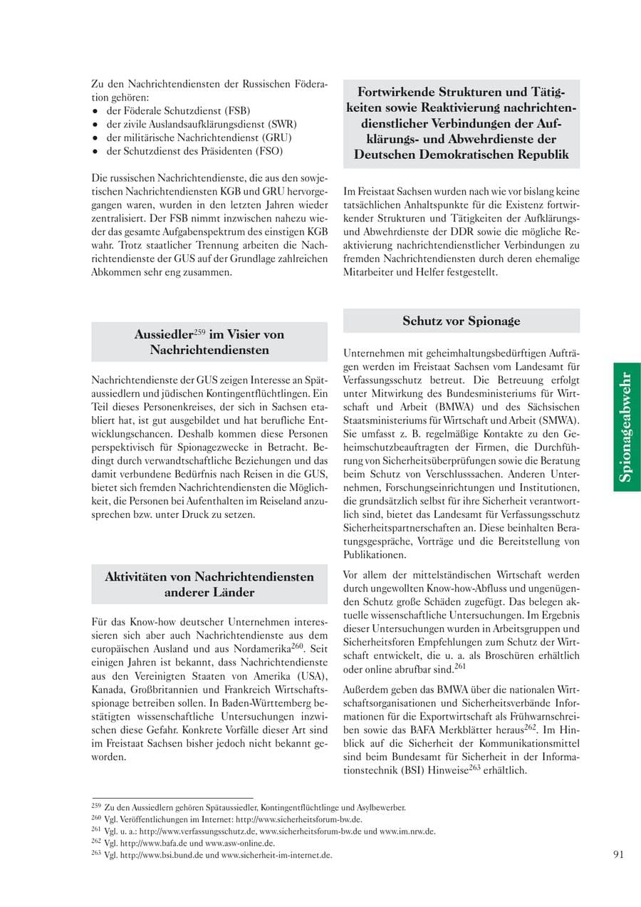 Seite 93 des Verfassungsschutzbericht 2005 Sachsen