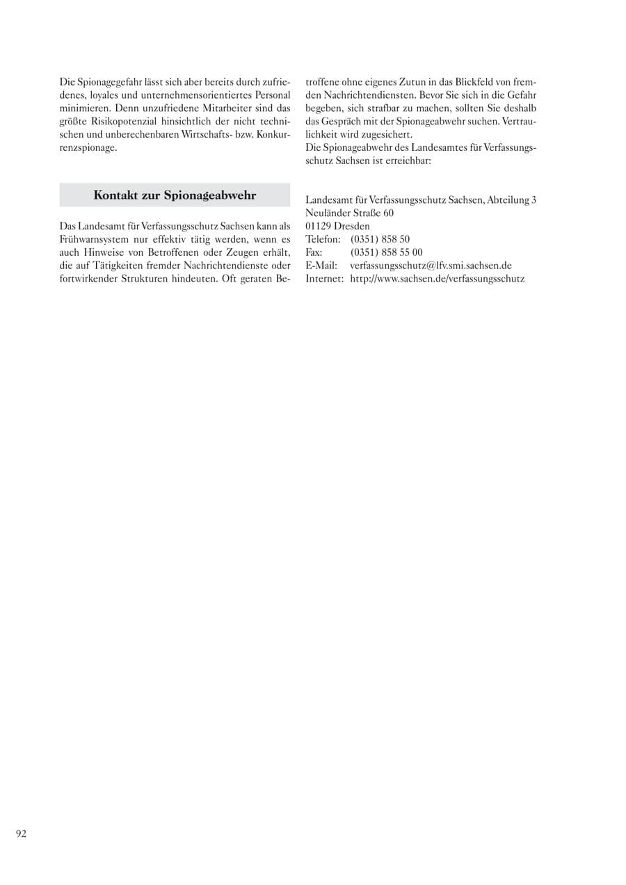 Seite 94 des Verfassungsschutzbericht 2005 Sachsen