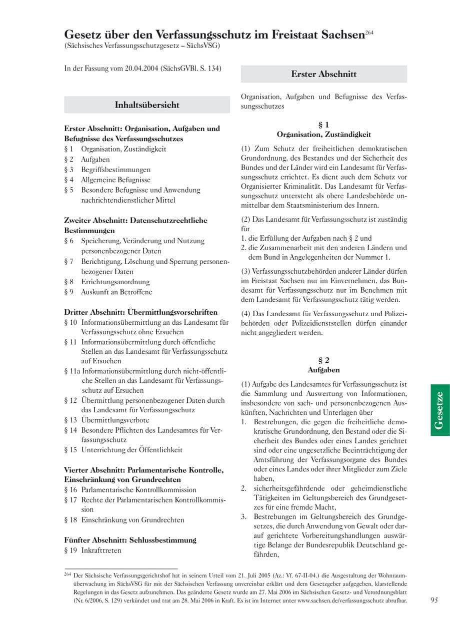 Seite 97 des Verfassungsschutzbericht 2005 Sachsen
