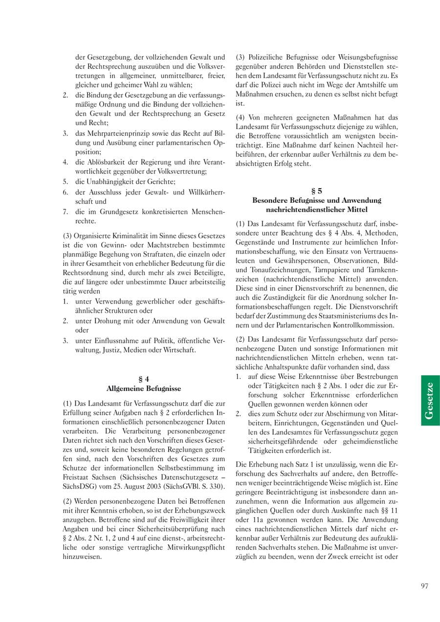 Seite 99 des Verfassungsschutzbericht 2005 Sachsen