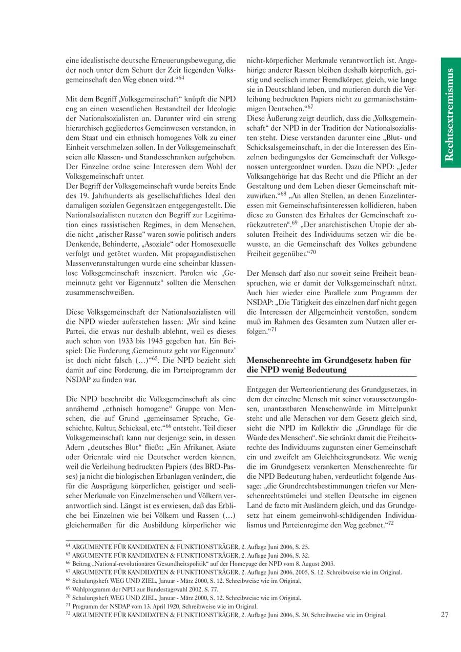 Seite 29 des Verfassungsschutzbericht 2006 Sachsen