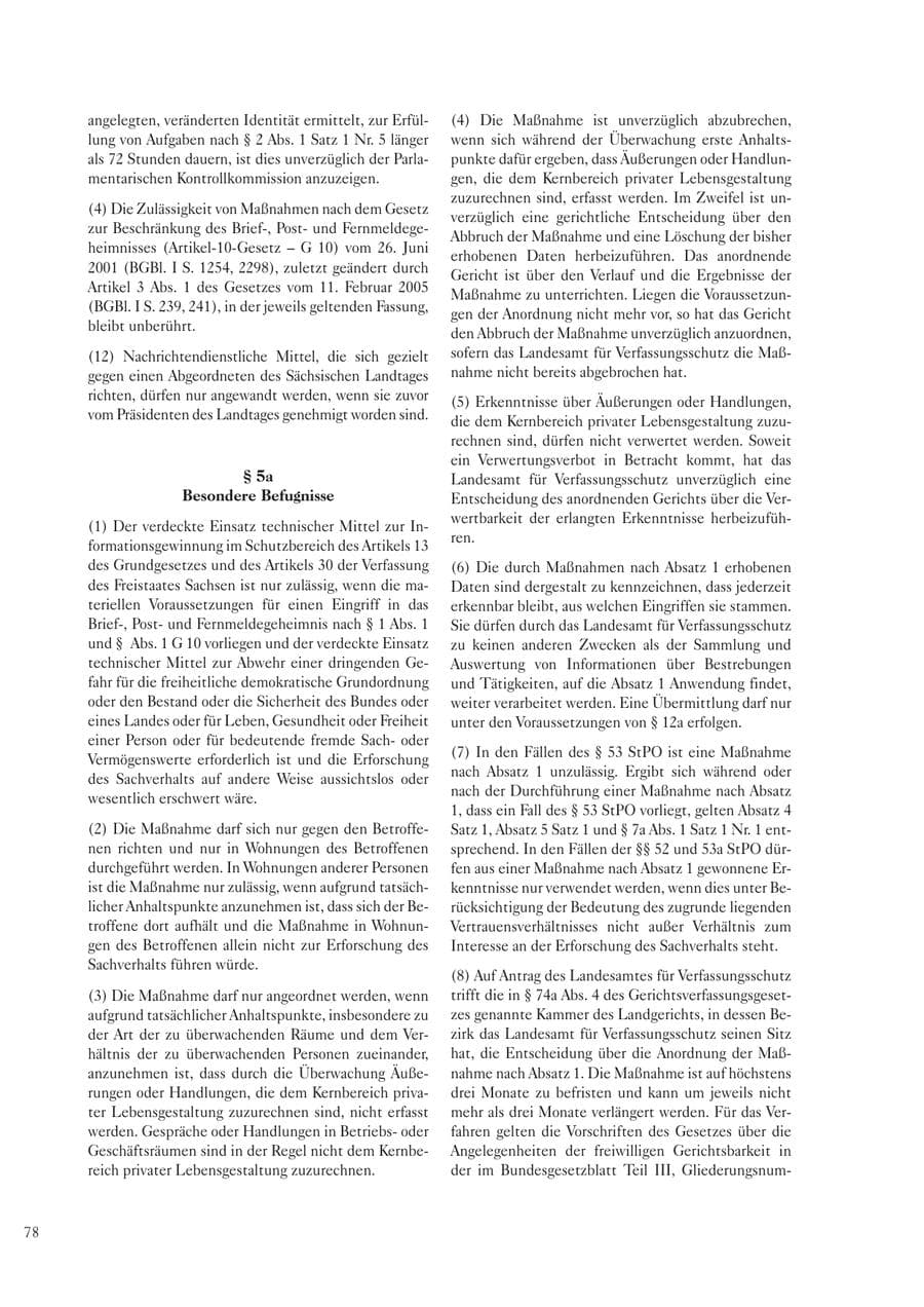 Seite 80 des Verfassungsschutzbericht 2006 Sachsen