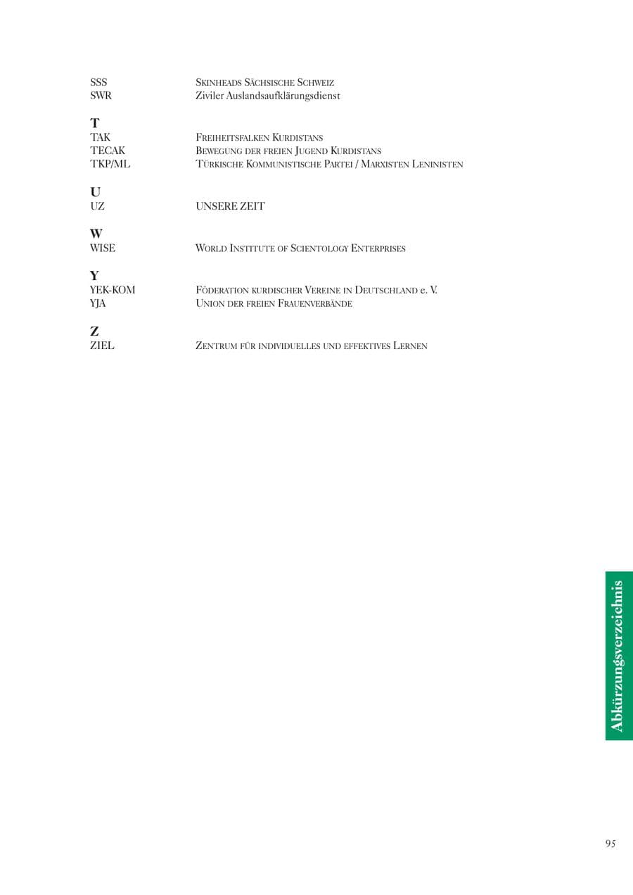 Seite 97 des Verfassungsschutzbericht 2006 Sachsen