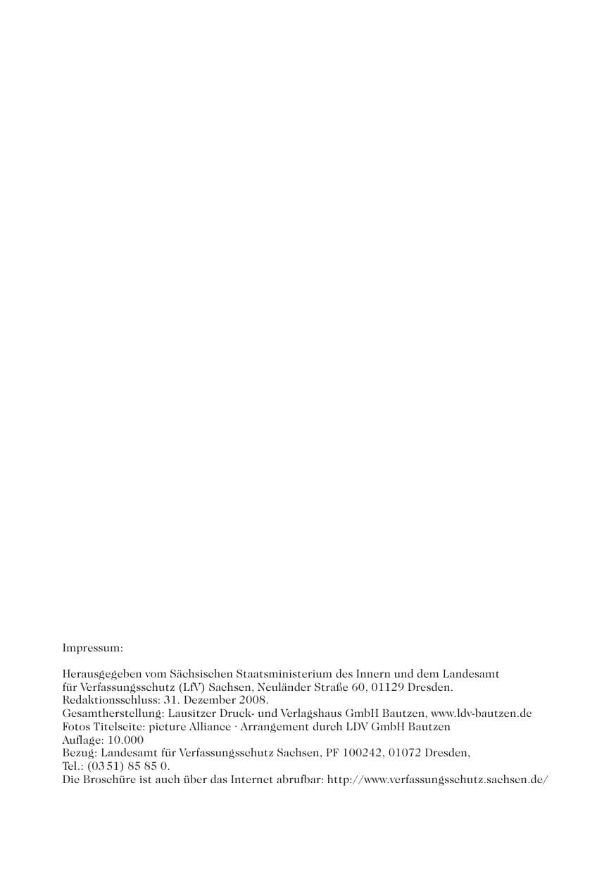 Seite 67 des Verfassungsschutzbericht 2008 Sachsen
