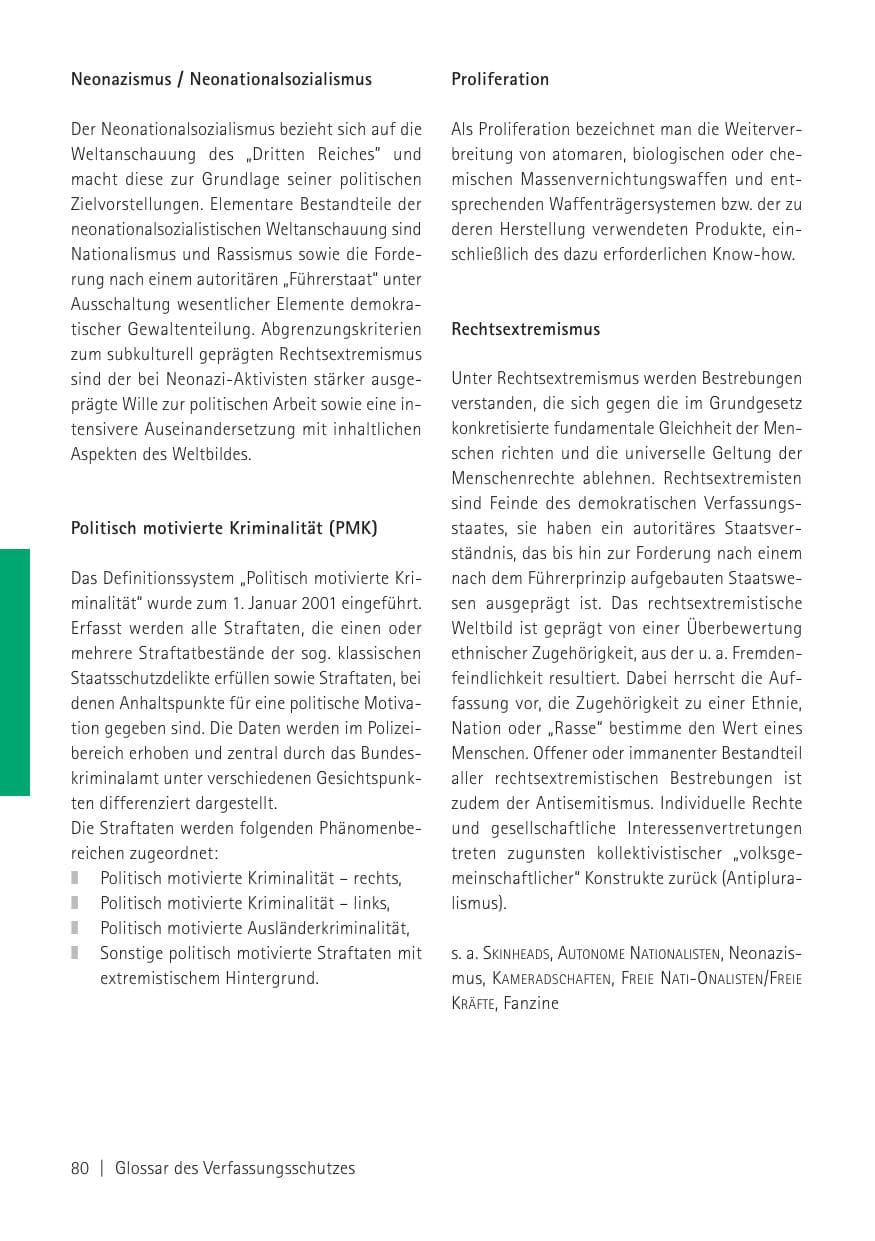 Seite 82 des Verfassungsschutzbericht 2010 Sachsen