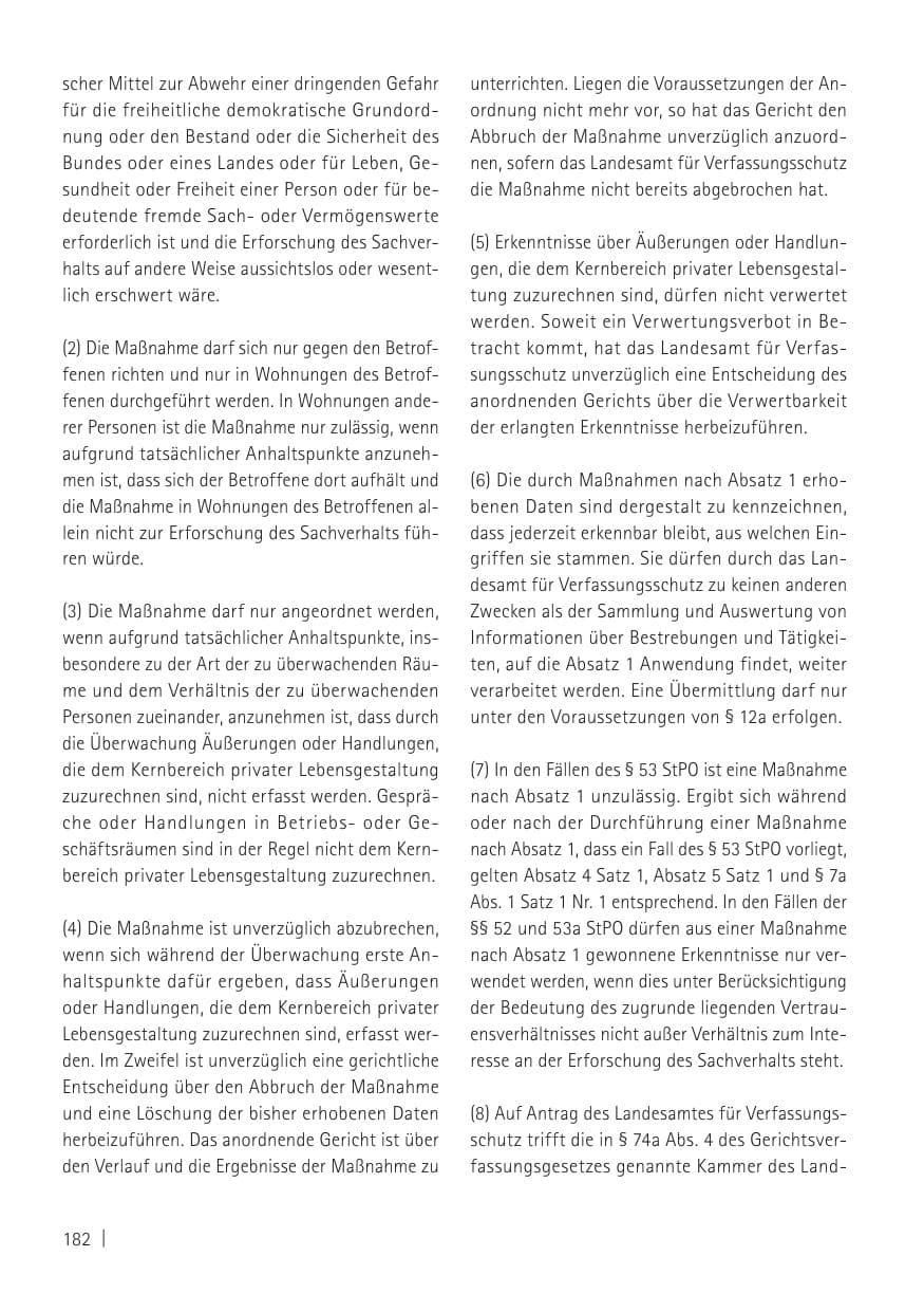 Seite 184 des Verfassungsschutzbericht 2011 Sachsen