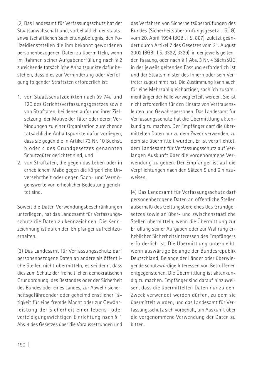 Seite 192 des Verfassungsschutzbericht 2011 Sachsen