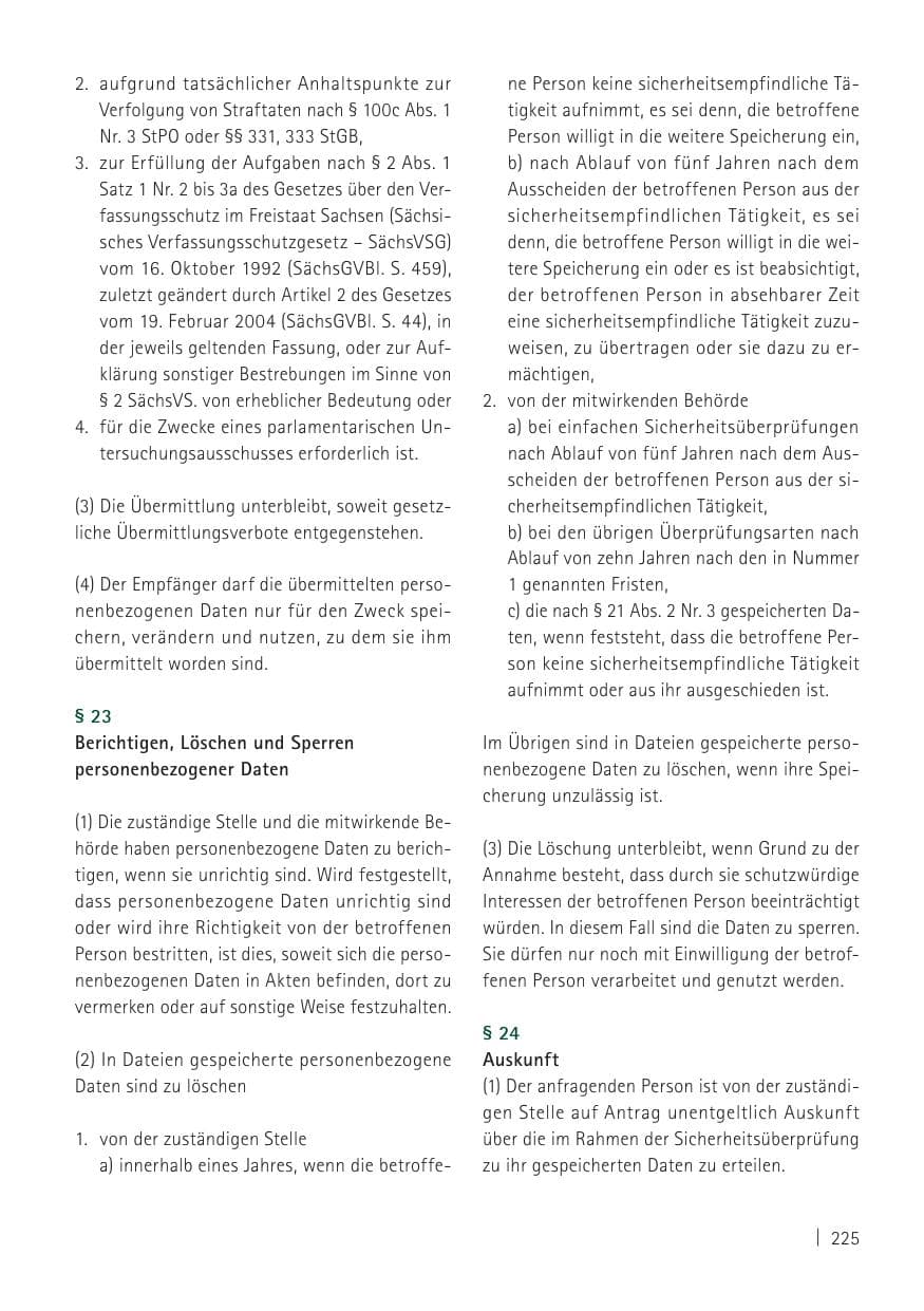 Seite 227 des Verfassungsschutzbericht 2011 Sachsen