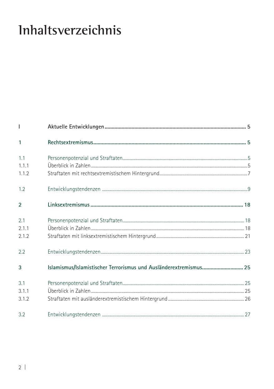 Seite 4 des Verfassungsschutzbericht 2011 Sachsen