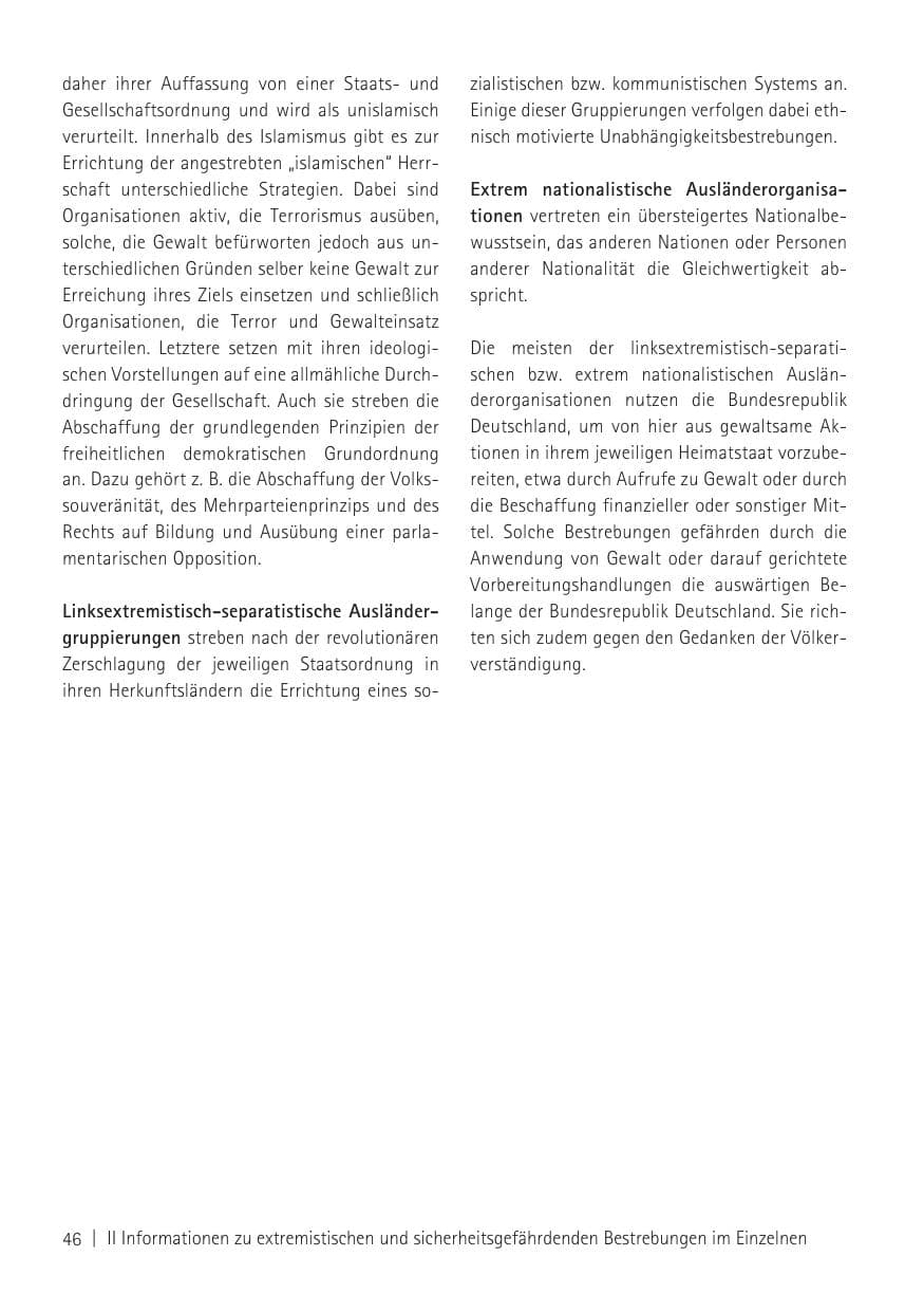 Seite 48 des Verfassungsschutzbericht 2011 Sachsen