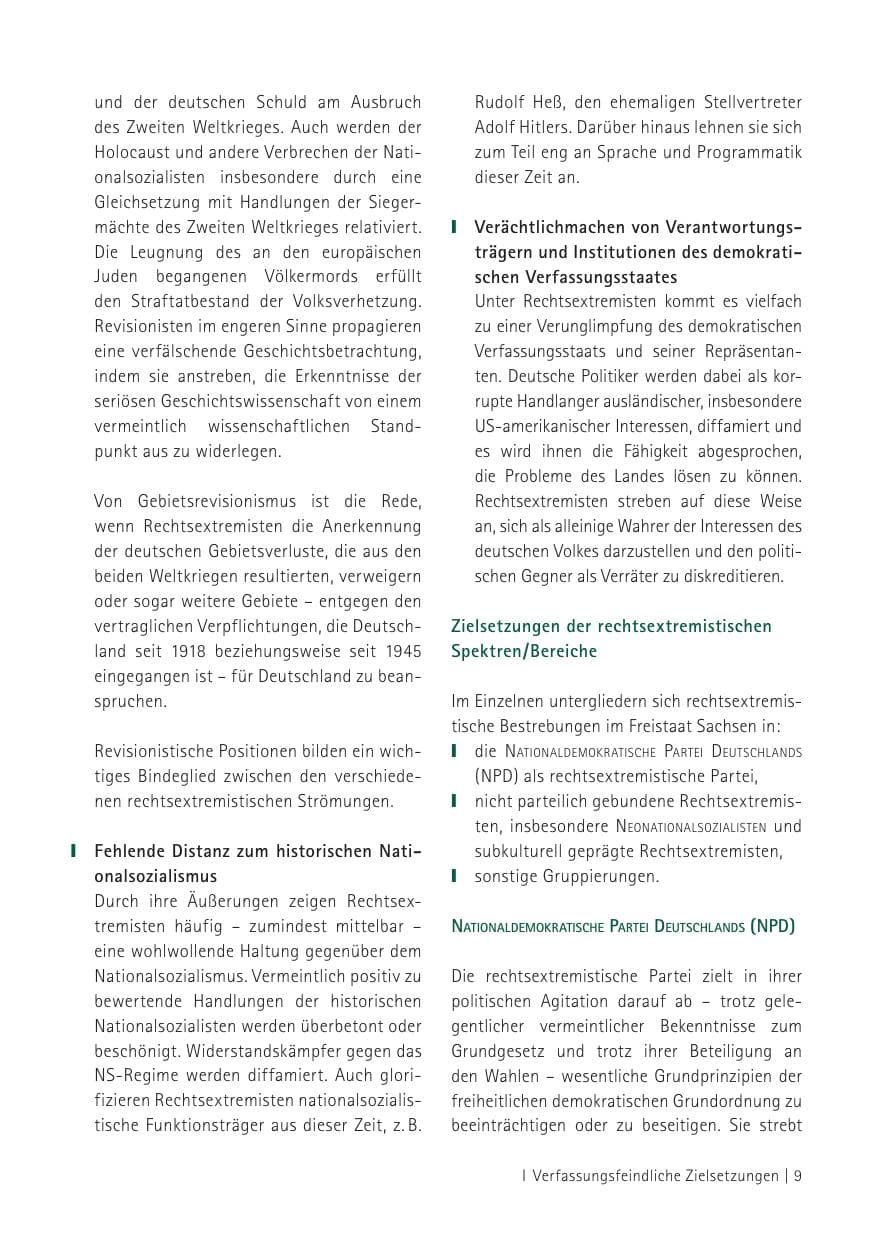 Seite 11 des Verfassungsschutzbericht 2012 Sachsen