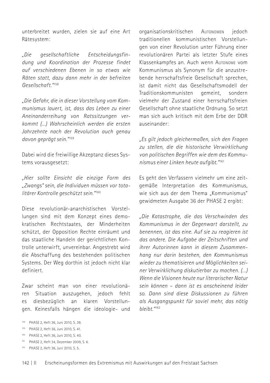 Seite 144 des Verfassungsschutzbericht 2012 Sachsen
