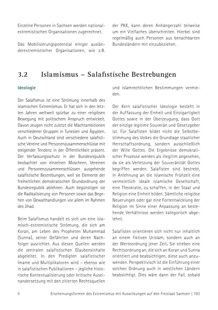 Seite 195 des Verfassungsschutzbericht 2012 Sachsen
