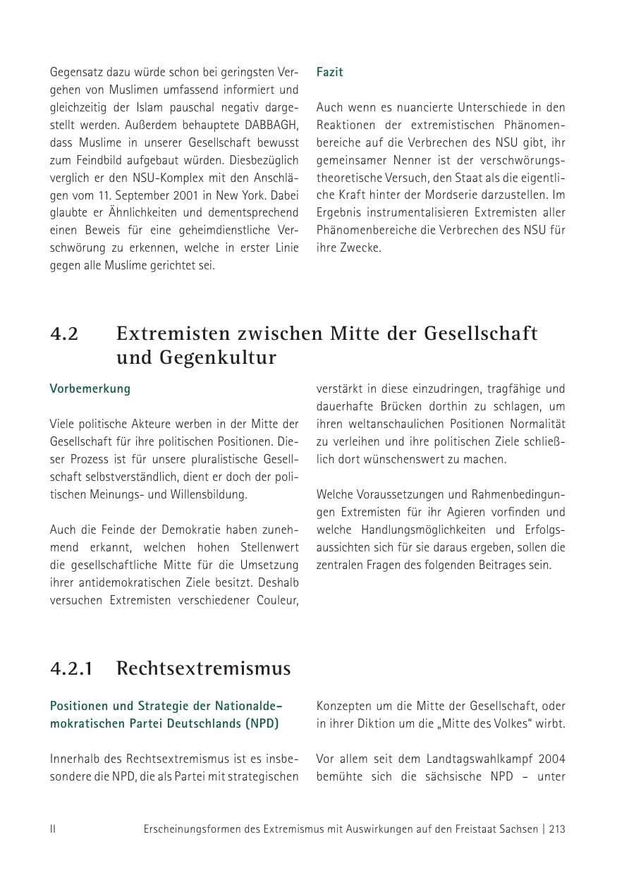 Seite 215 des Verfassungsschutzbericht 2012 Sachsen