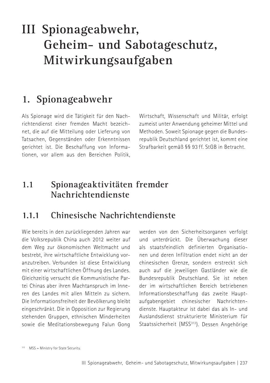 Seite 239 des Verfassungsschutzbericht 2012 Sachsen