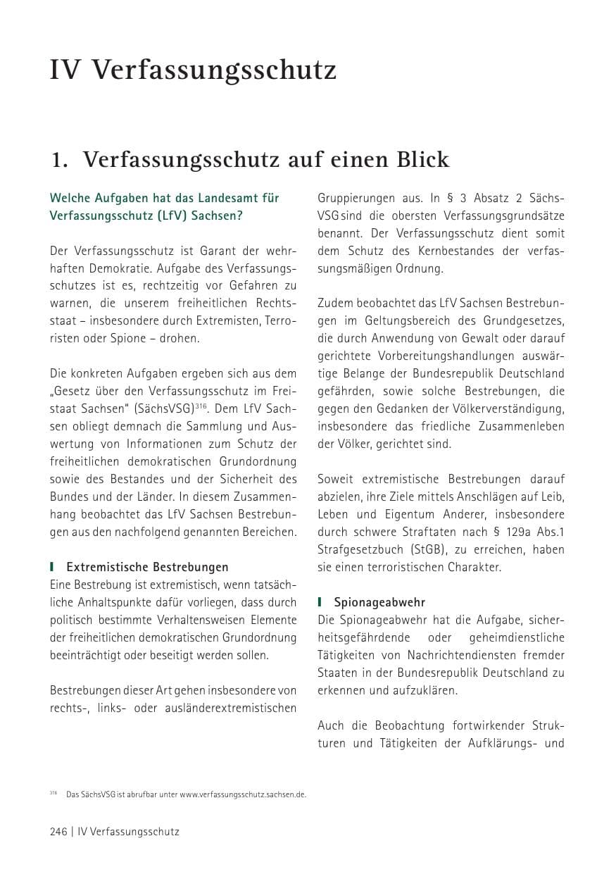 Seite 248 des Verfassungsschutzbericht 2012 Sachsen