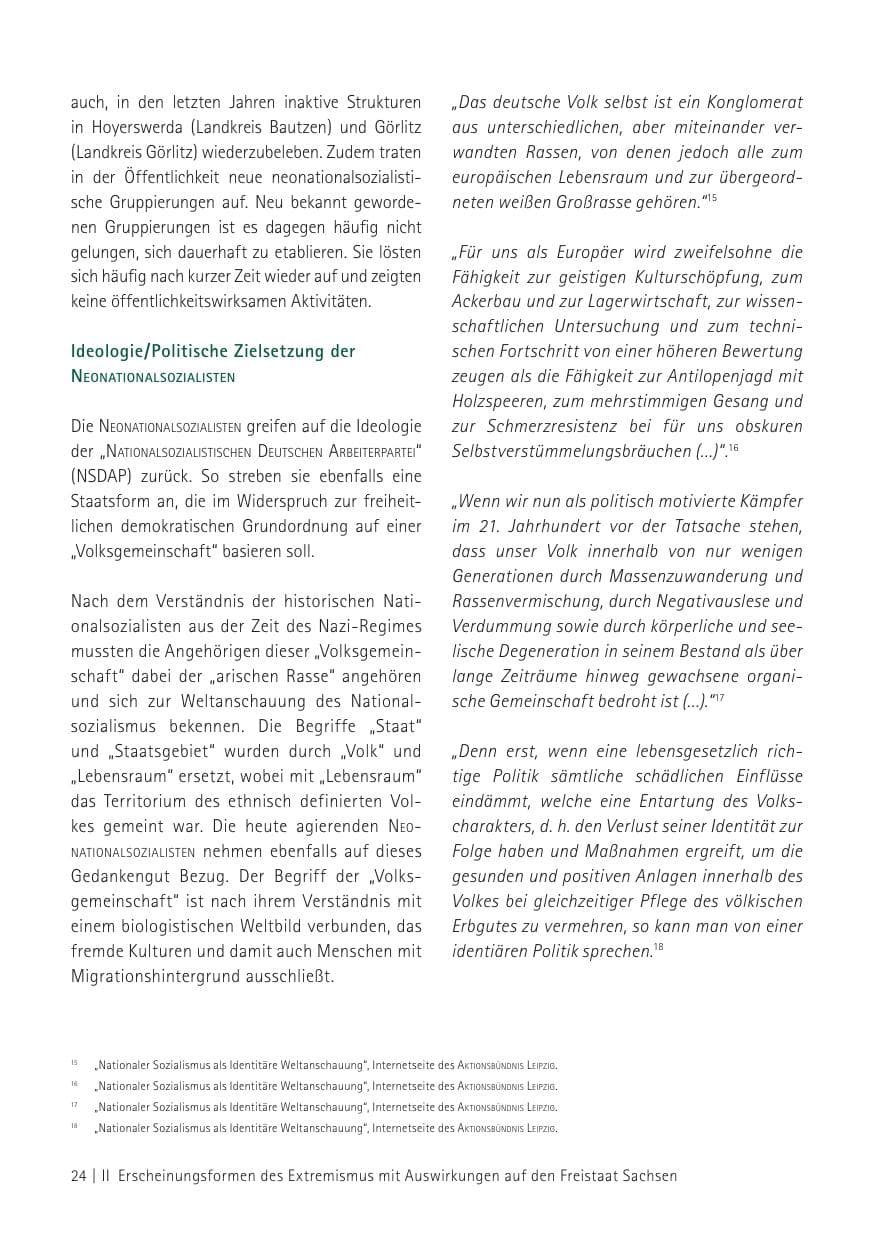 Seite 26 des Verfassungsschutzbericht 2012 Sachsen
