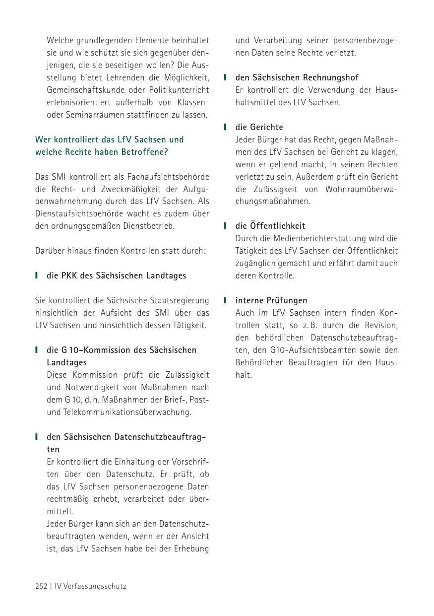 Seite 254 des Verfassungsschutzbericht 2012 Sachsen