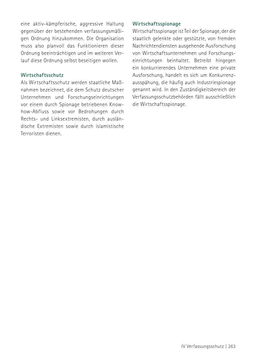 Seite 265 des Verfassungsschutzbericht 2012 Sachsen