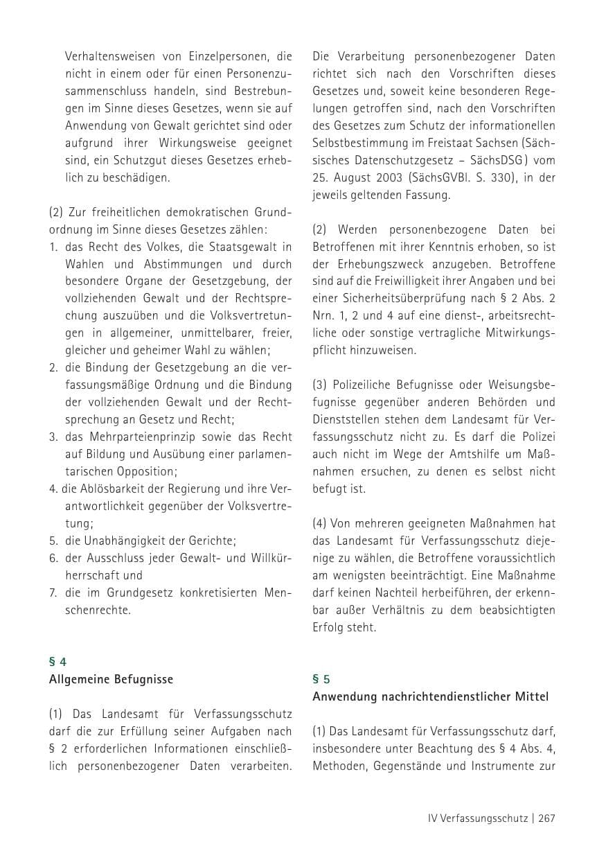 Seite 269 des Verfassungsschutzbericht 2012 Sachsen