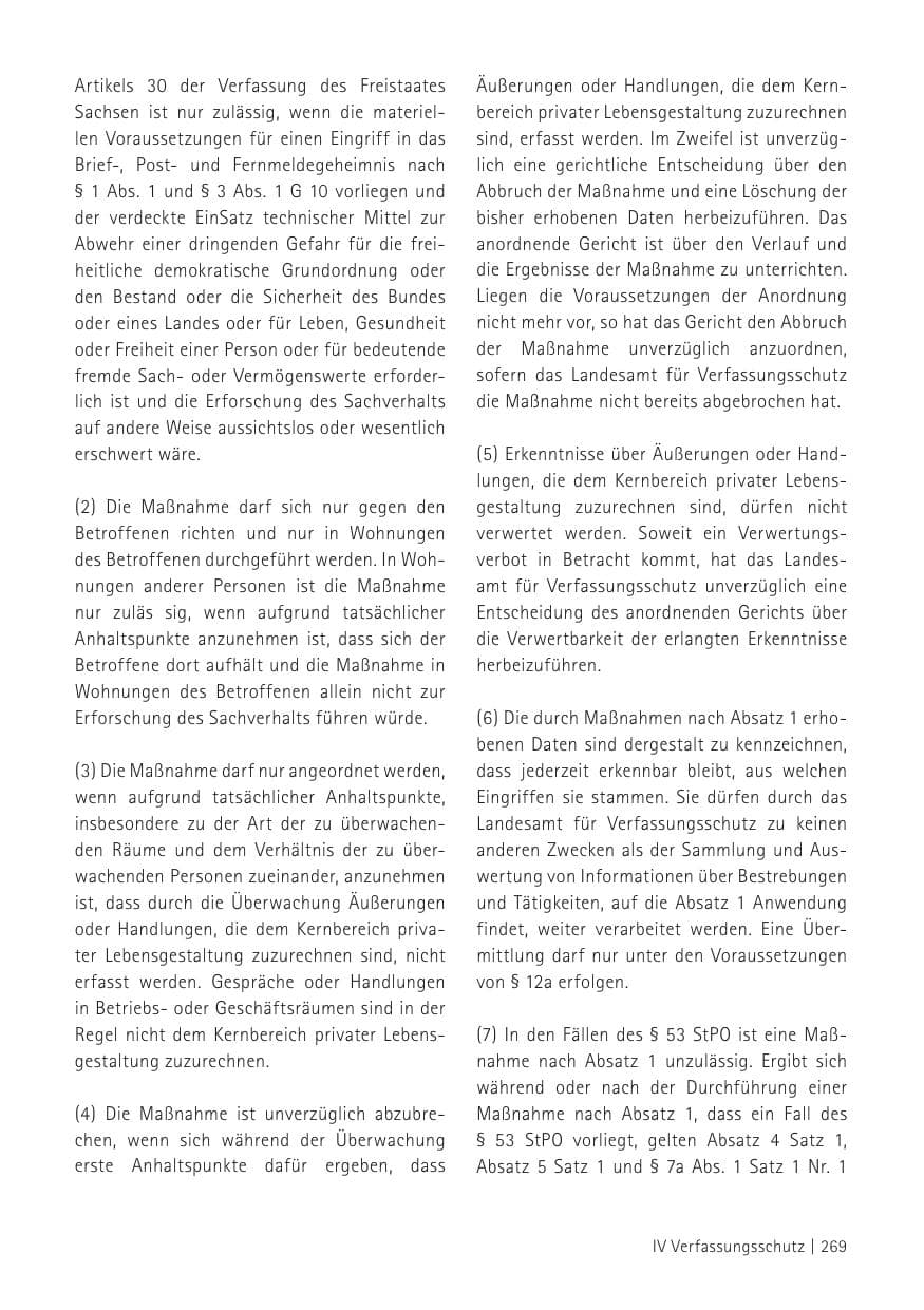 Seite 271 des Verfassungsschutzbericht 2012 Sachsen