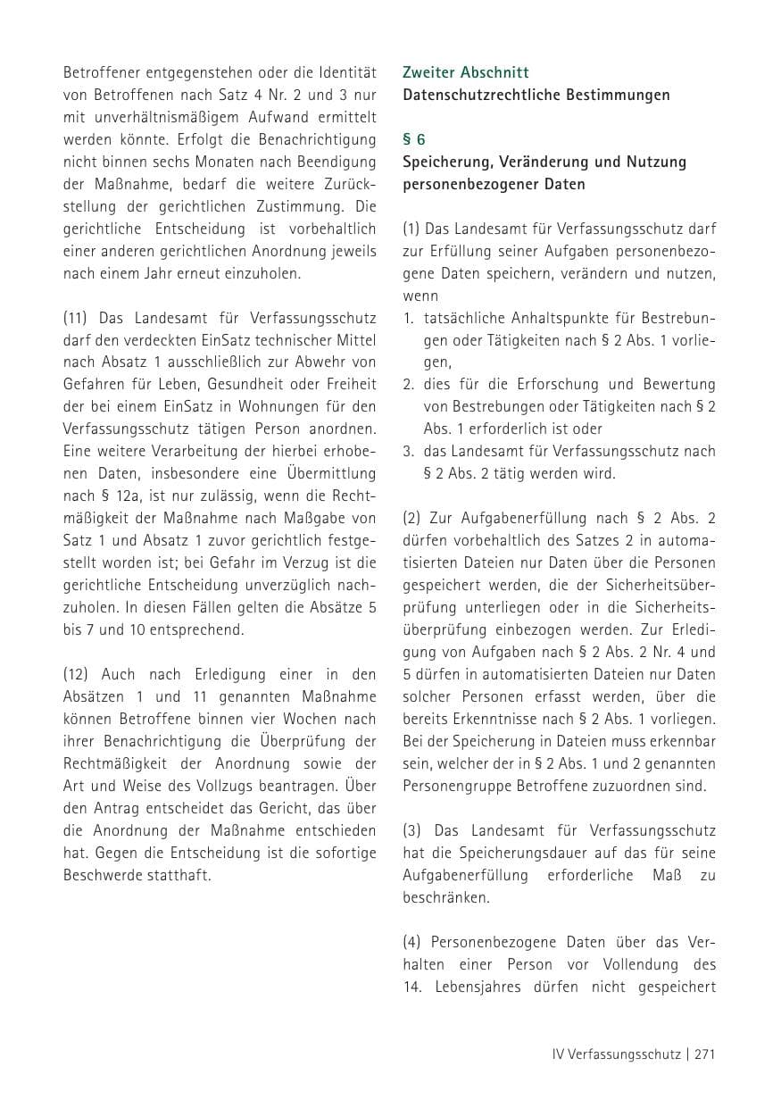 Seite 273 des Verfassungsschutzbericht 2012 Sachsen
