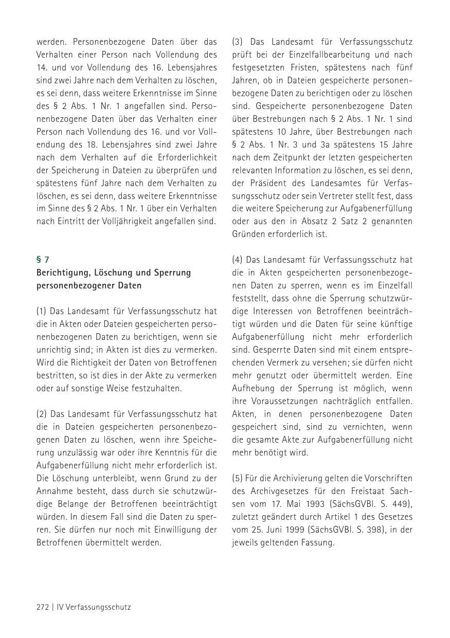 Seite 274 des Verfassungsschutzbericht 2012 Sachsen