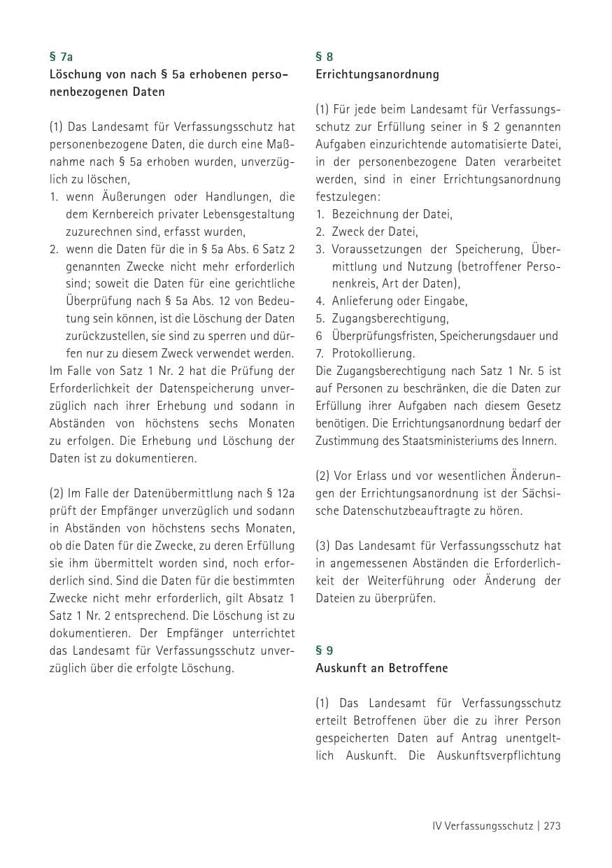 Seite 275 des Verfassungsschutzbericht 2012 Sachsen