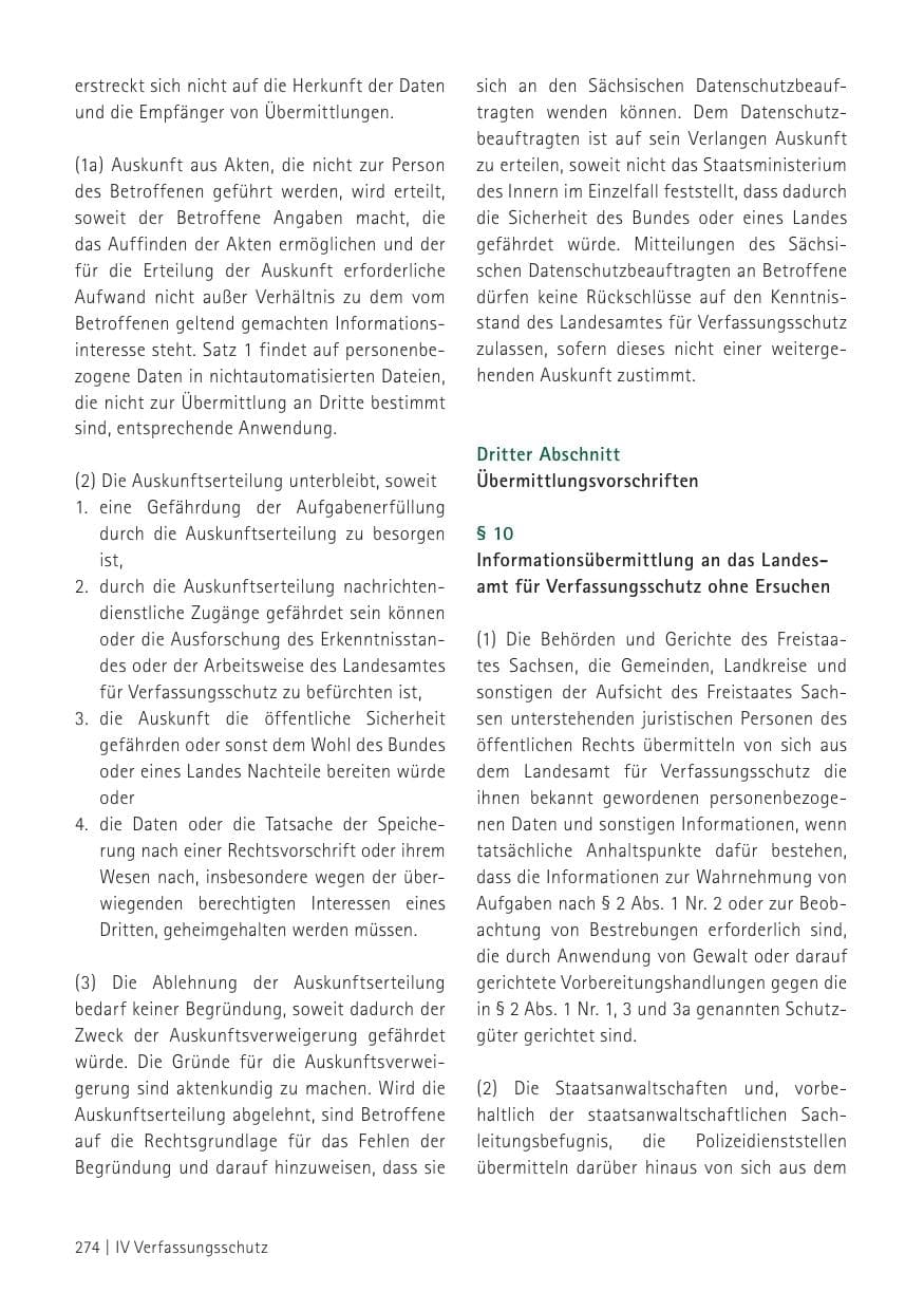 Seite 276 des Verfassungsschutzbericht 2012 Sachsen