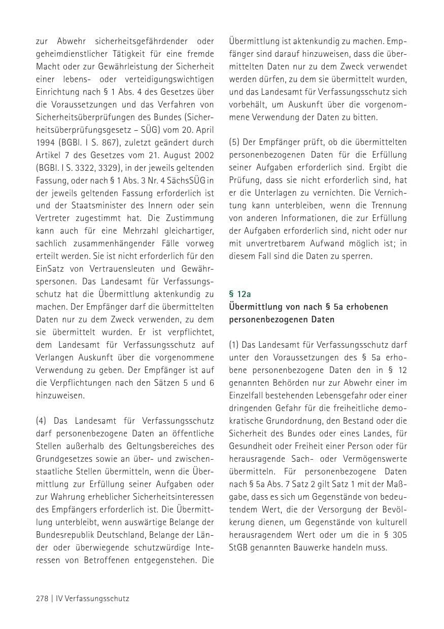 Seite 280 des Verfassungsschutzbericht 2012 Sachsen