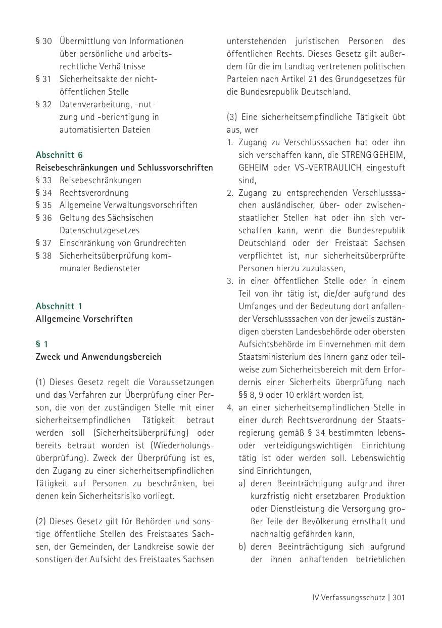 Seite 303 des Verfassungsschutzbericht 2012 Sachsen