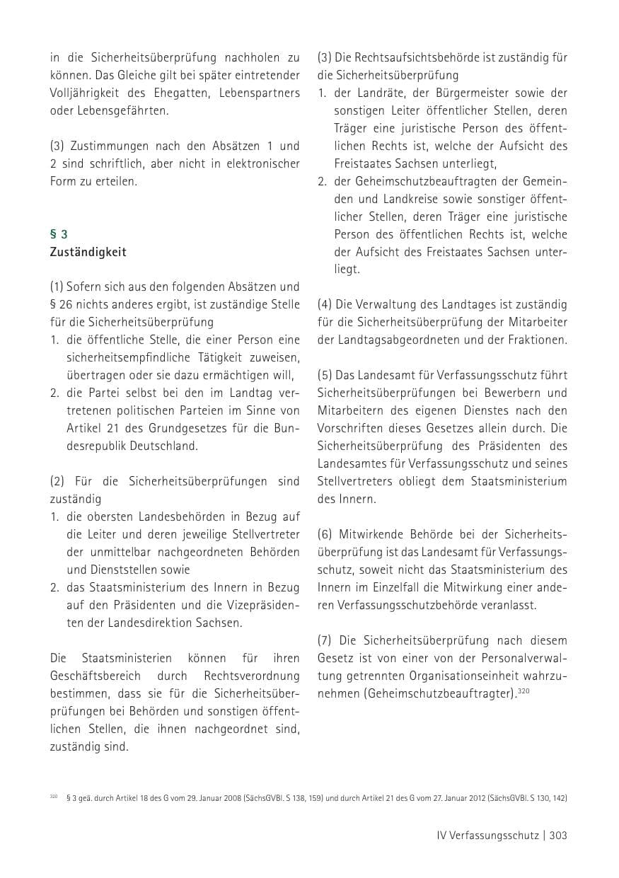 Seite 305 des Verfassungsschutzbericht 2012 Sachsen