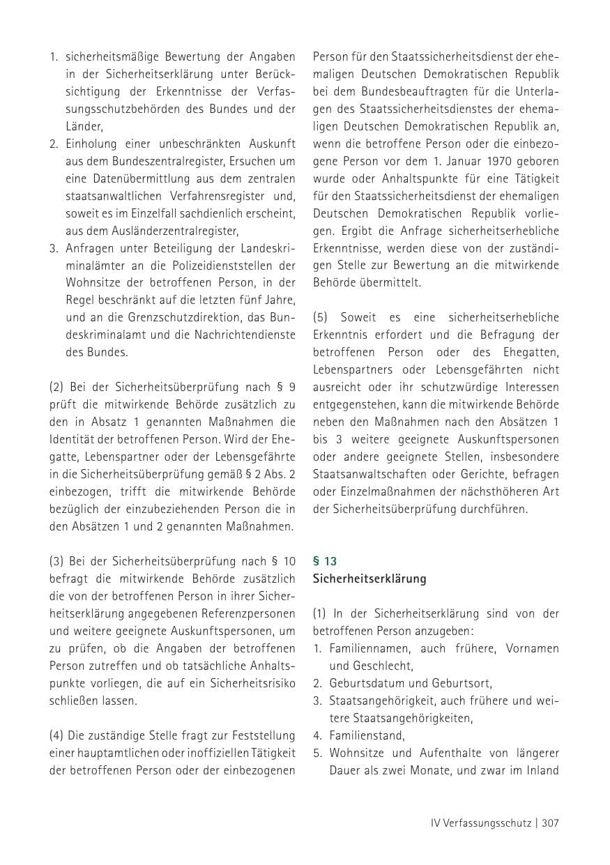 Seite 309 des Verfassungsschutzbericht 2012 Sachsen