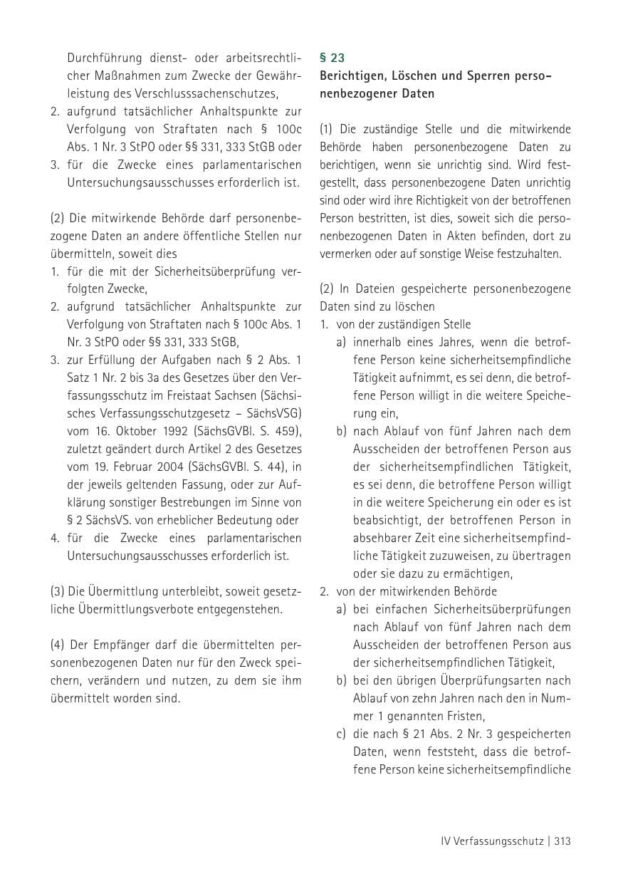 Seite 315 des Verfassungsschutzbericht 2012 Sachsen
