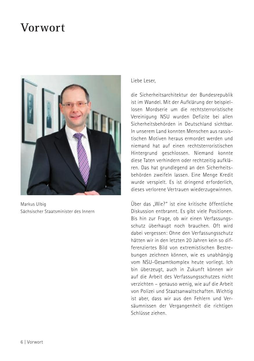 Seite 8 des Verfassungsschutzbericht 2012 Sachsen