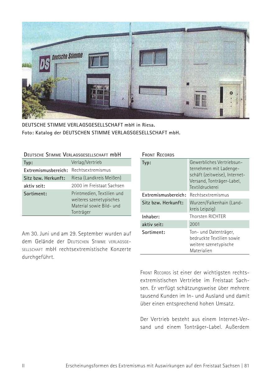 Seite 83 des Verfassungsschutzbericht 2012 Sachsen