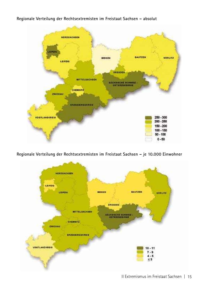 Seite 17 des Verfassungsschutzbericht 2013 Sachsen