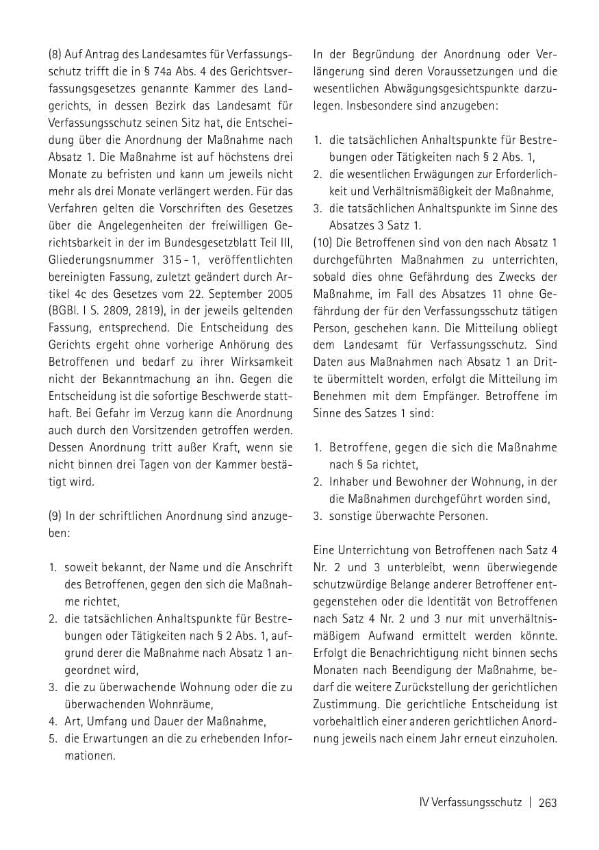 Seite 265 des Verfassungsschutzbericht 2013 Sachsen