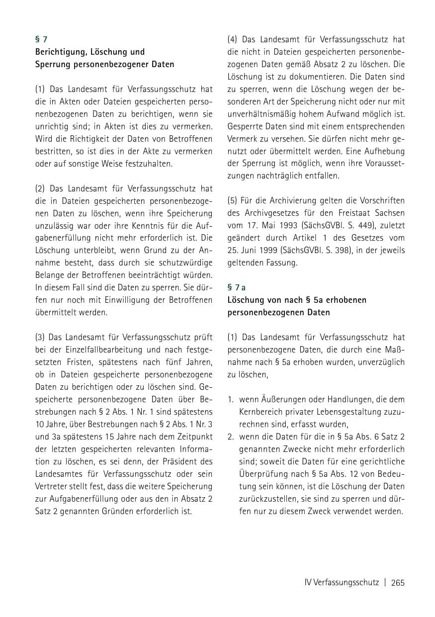Seite 267 des Verfassungsschutzbericht 2013 Sachsen