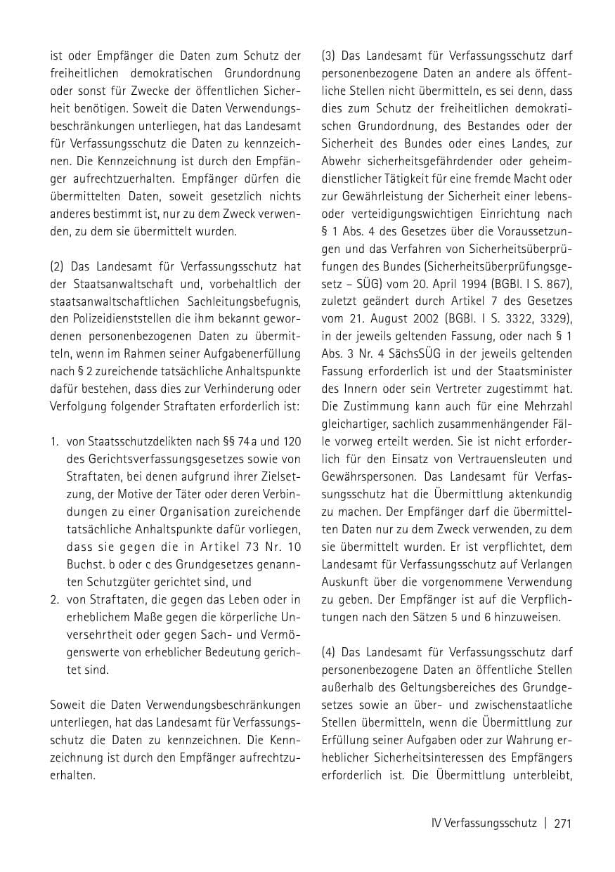 Seite 273 des Verfassungsschutzbericht 2013 Sachsen