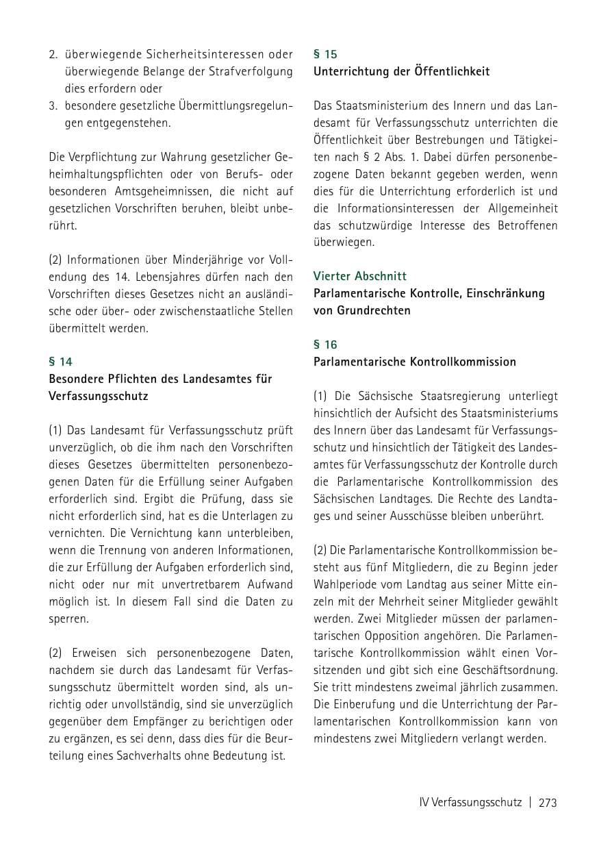Seite 275 des Verfassungsschutzbericht 2013 Sachsen