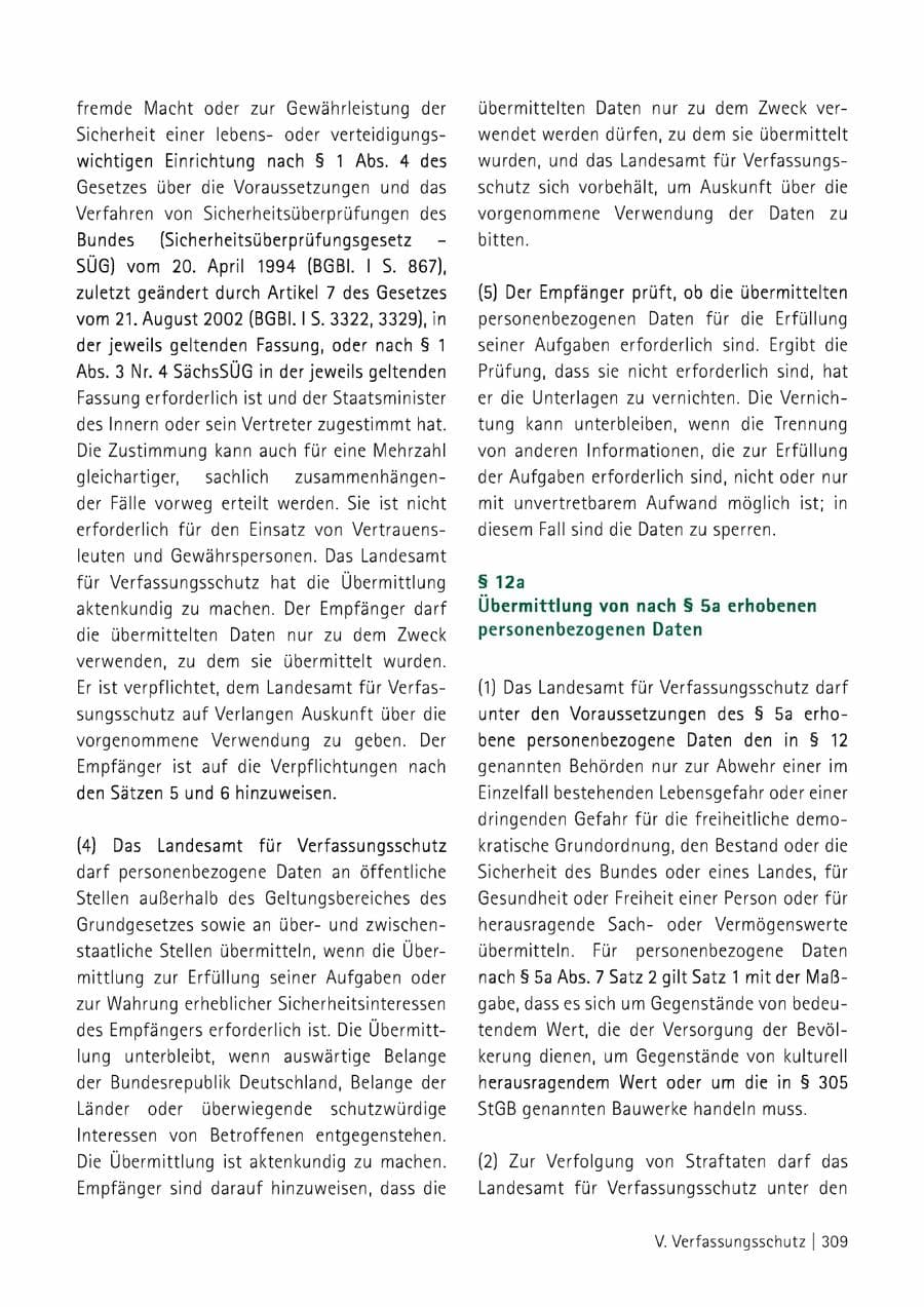 Seite 310 des Verfassungsschutzbericht 2014 Sachsen