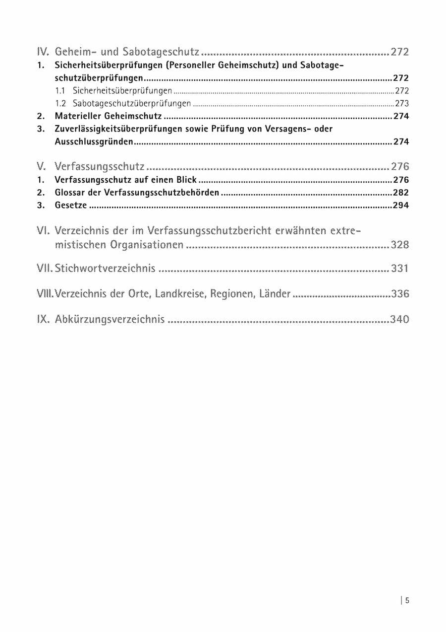 Seite 6 des Verfassungsschutzbericht 2014 Sachsen