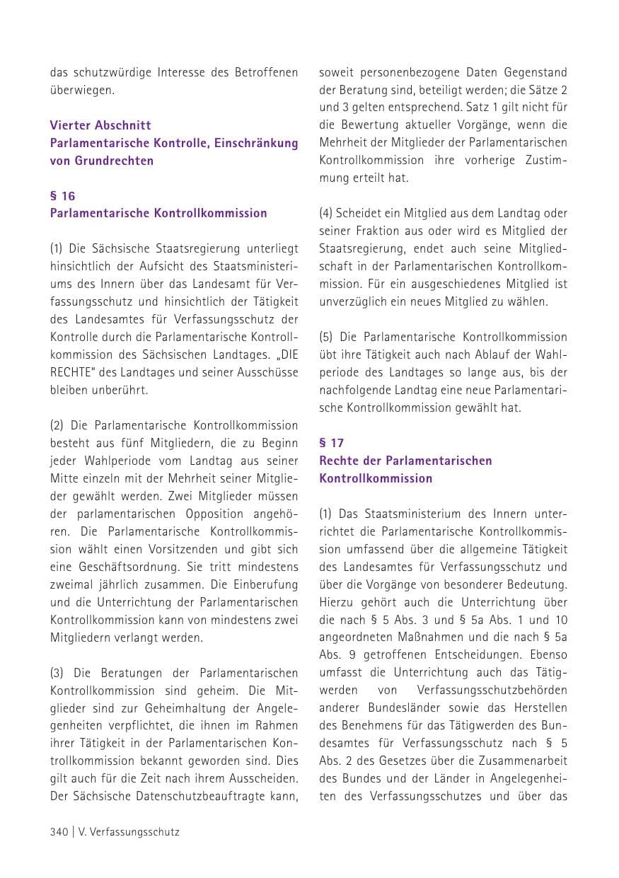 Seite 342 des Verfassungsschutzbericht 2015 Sachsen