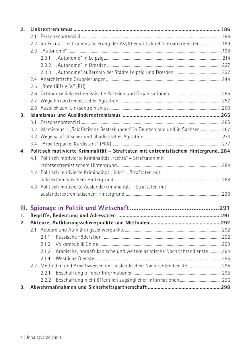 Seite 6 des Verfassungsschutzbericht 2015 Sachsen