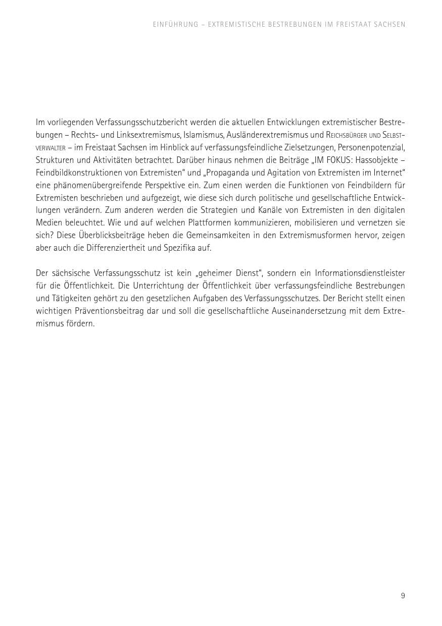 Seite 11 des Verfassungsschutzbericht 2016 Sachsen