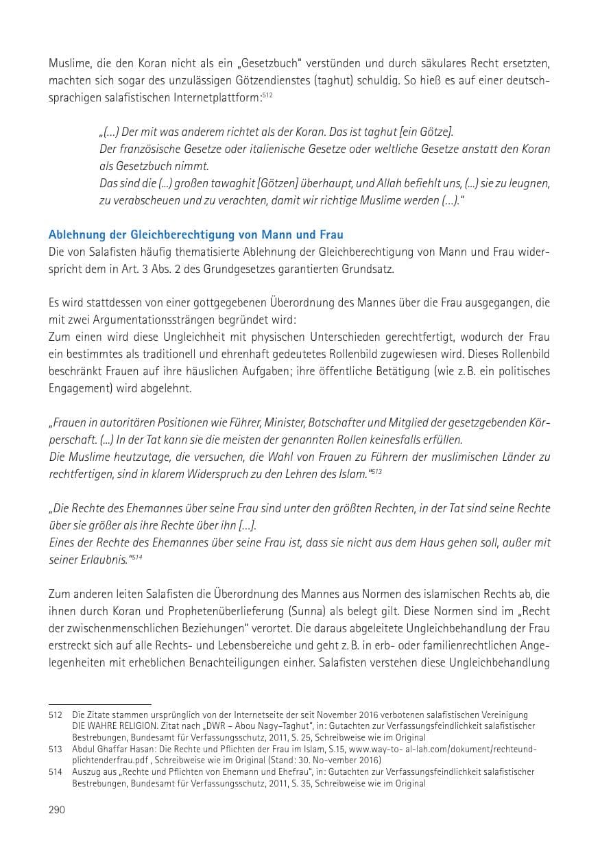 Seite 292 des Verfassungsschutzbericht 2016 Sachsen