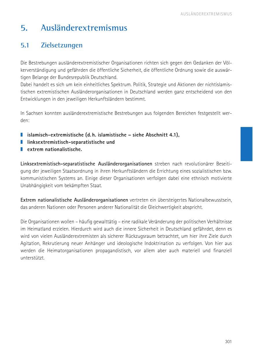 Seite 303 des Verfassungsschutzbericht 2016 Sachsen